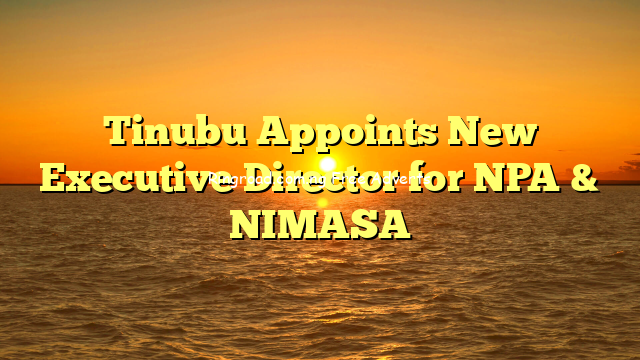 Tinubu Appoints New Executive Director for NPA & NIMASA 